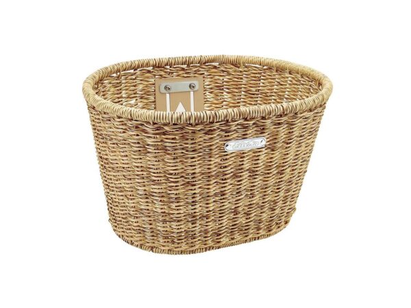 Electra Woven Plastic Basket Natural